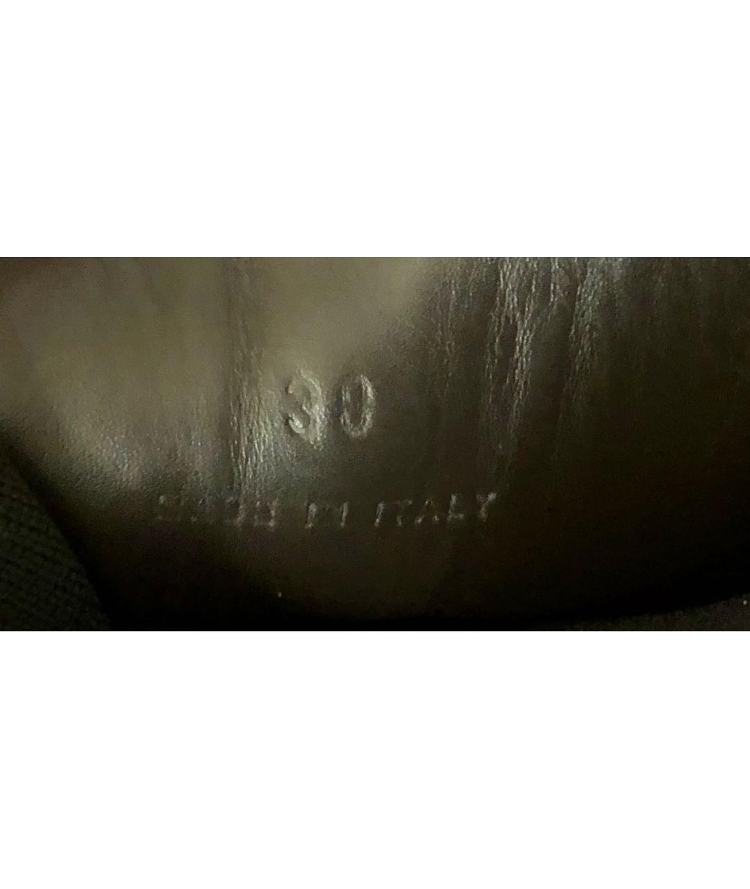 BOTTEGA VENETA Черные кожаные полусапоги, фото 6