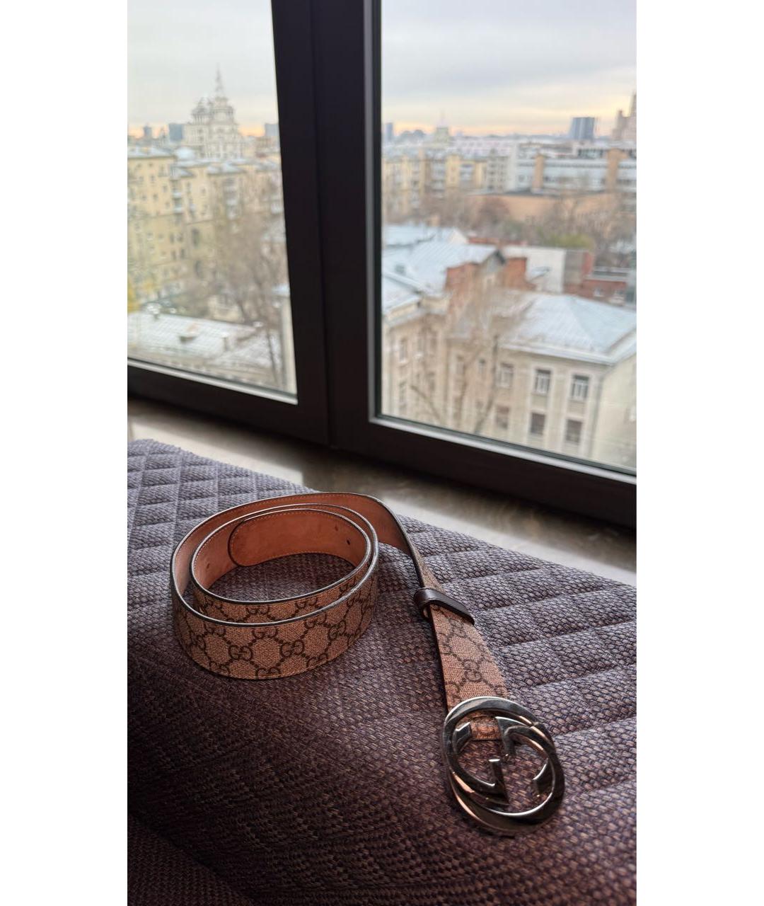 GUCCI Бежевый ремень, фото 2