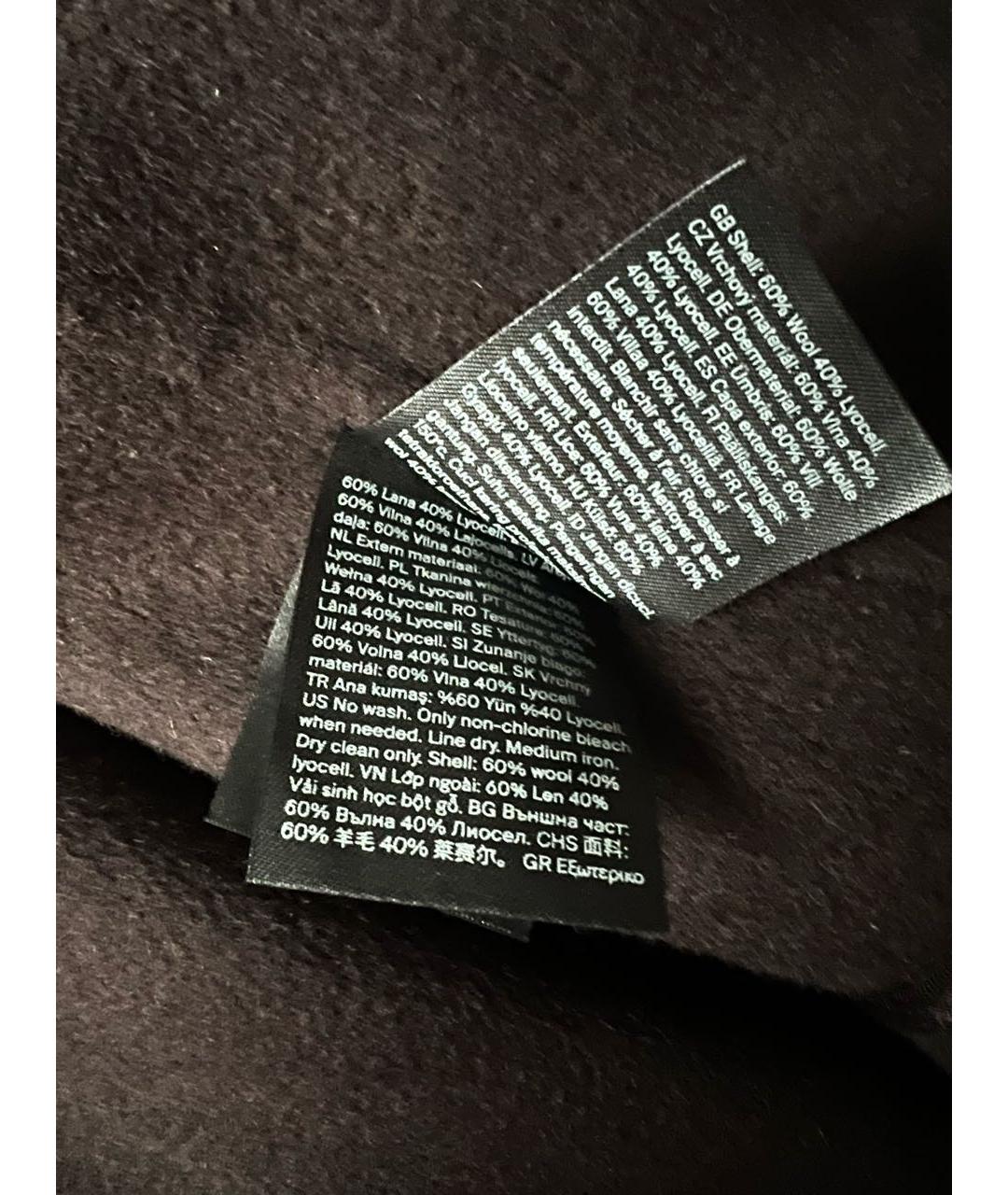 COS Коричневое шерстяное пальто, фото 6