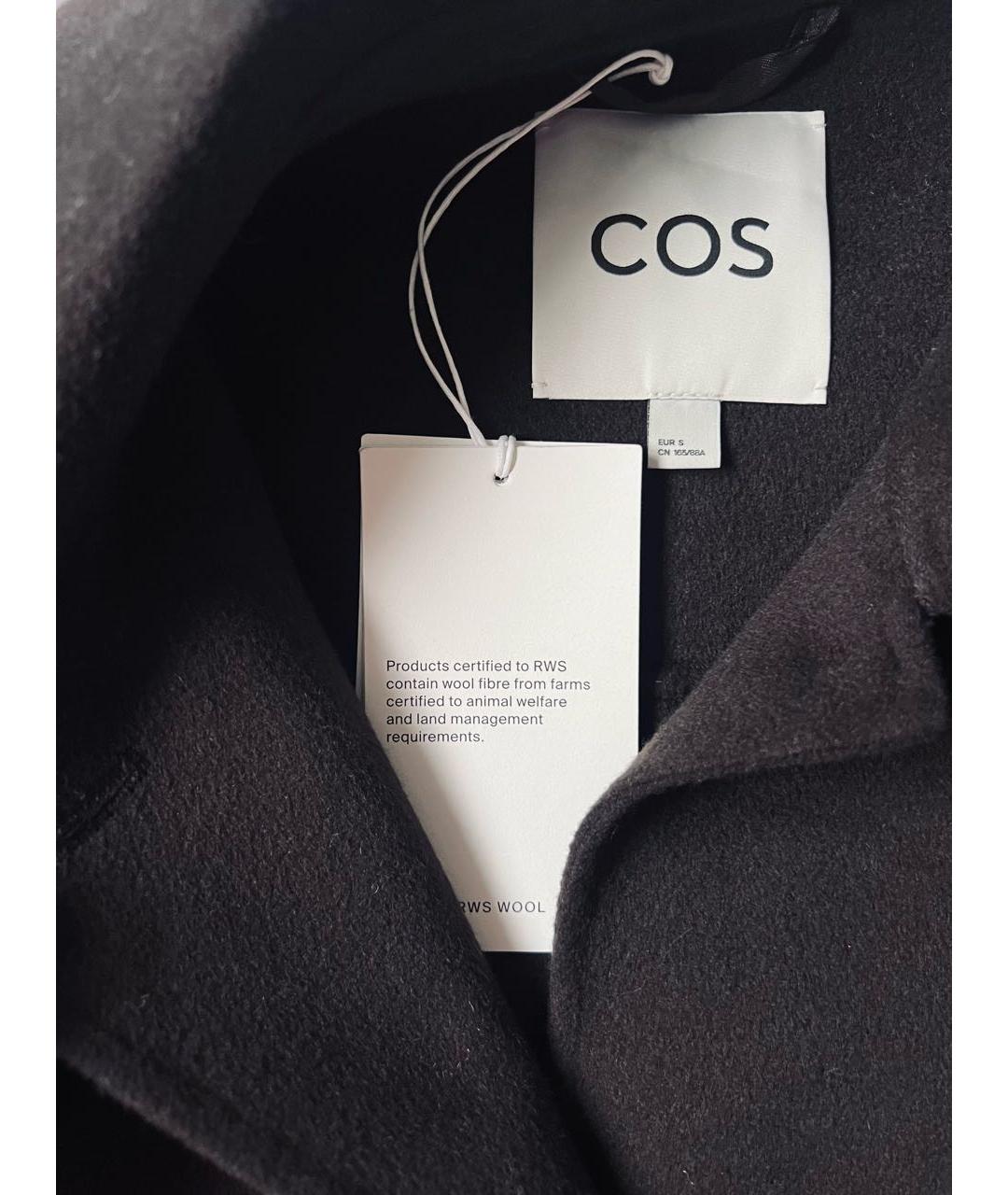COS Коричневое шерстяное пальто, фото 3
