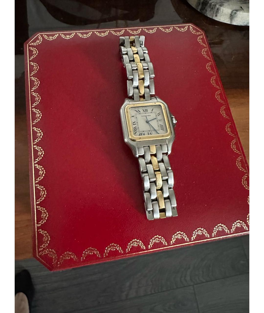 CARTIER Серебряные часы из желтого золота, фото 4