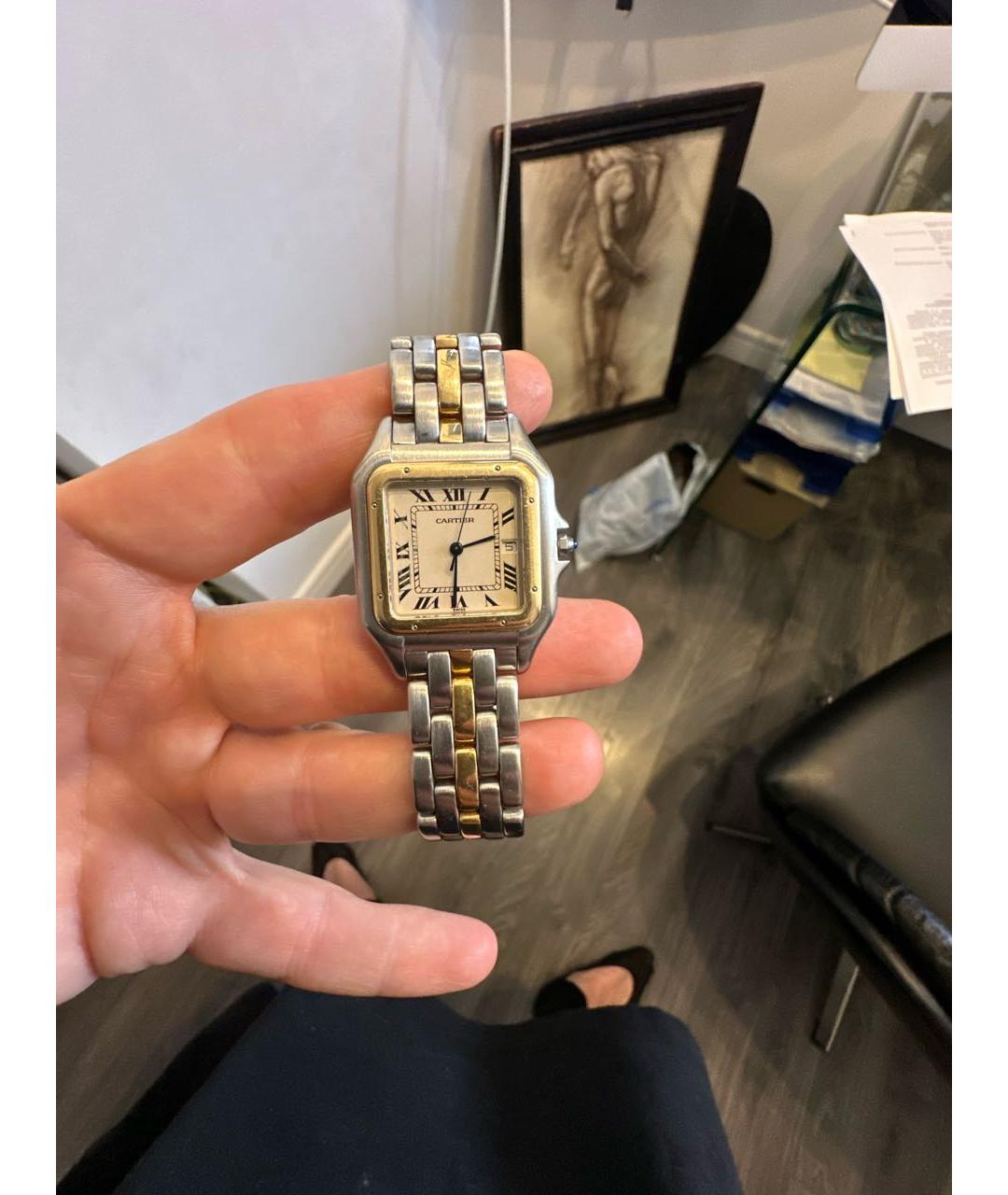 CARTIER Серебряные часы из желтого золота, фото 6