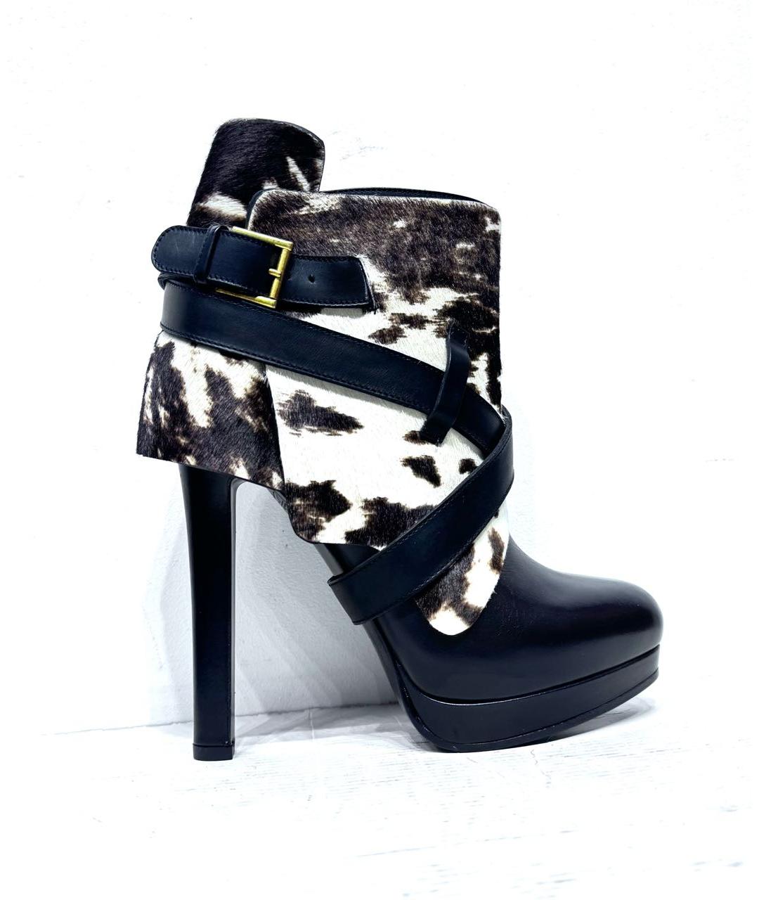 ALEXANDER MCQUEEN Мульти кожаные полусапоги, фото 7