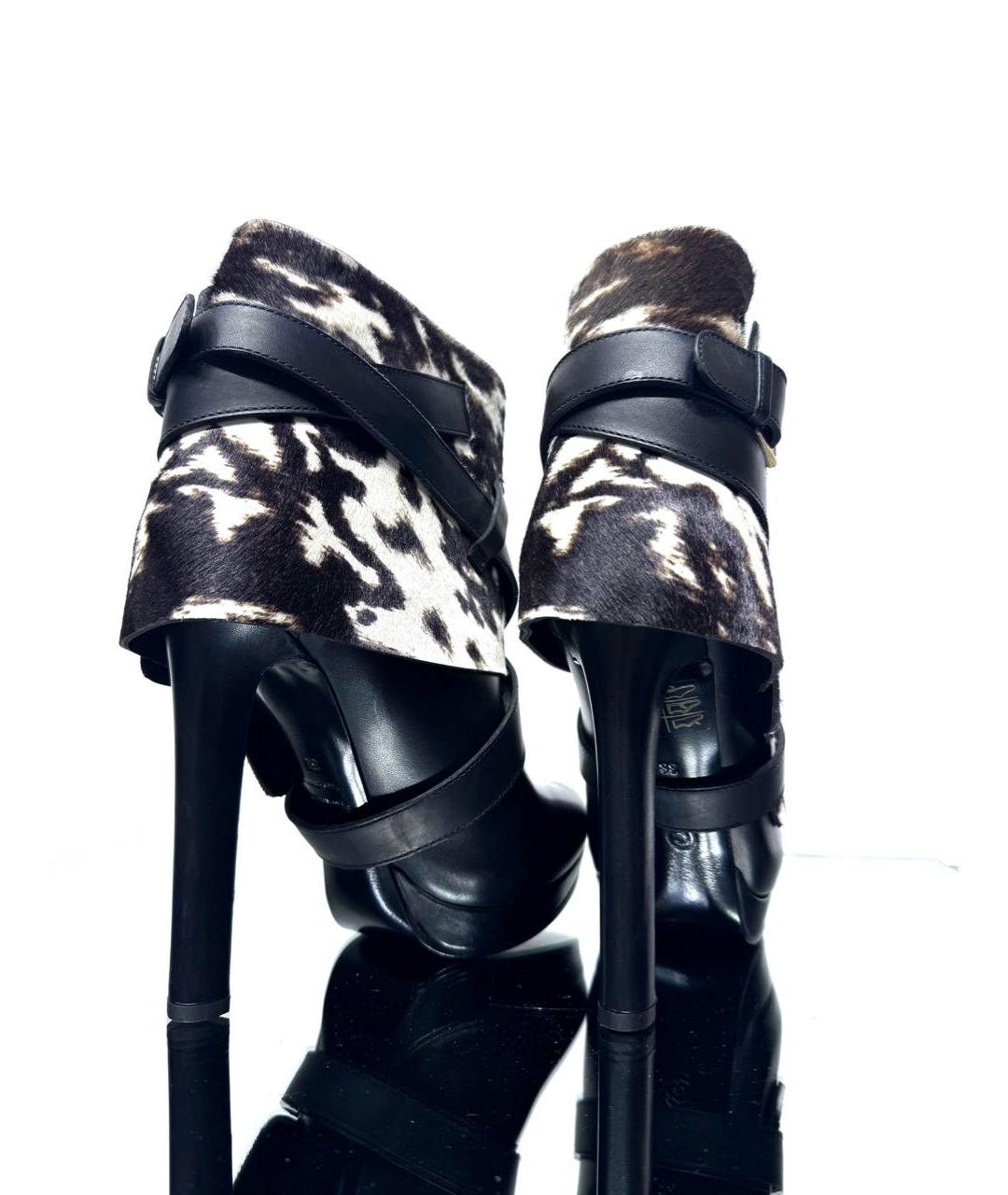 ALEXANDER MCQUEEN Мульти кожаные полусапоги, фото 3