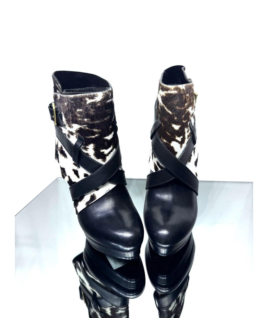 ALEXANDER MCQUEEN Мульти кожаные полусапоги, фото 2