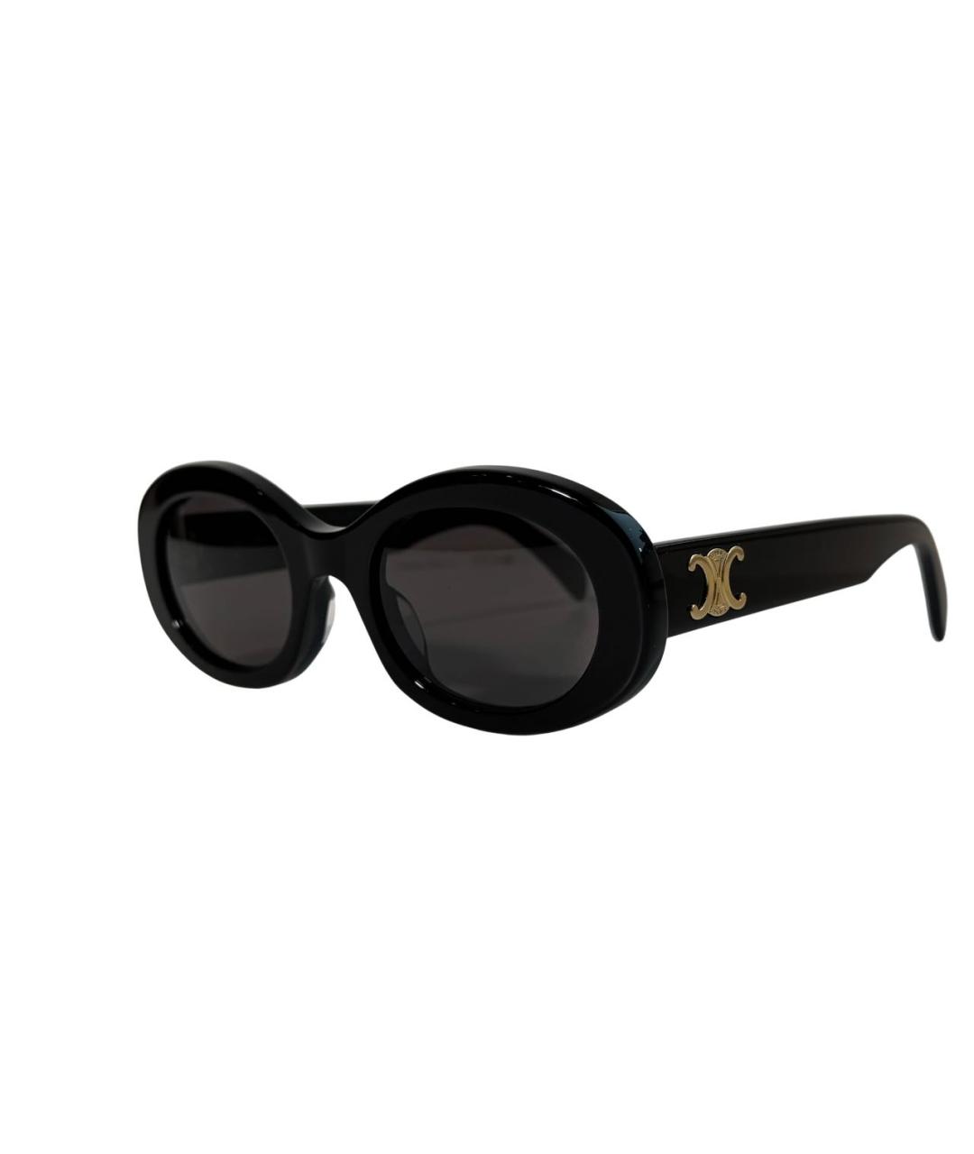 CELINE Черные пластиковые солнцезащитные очки, фото 2