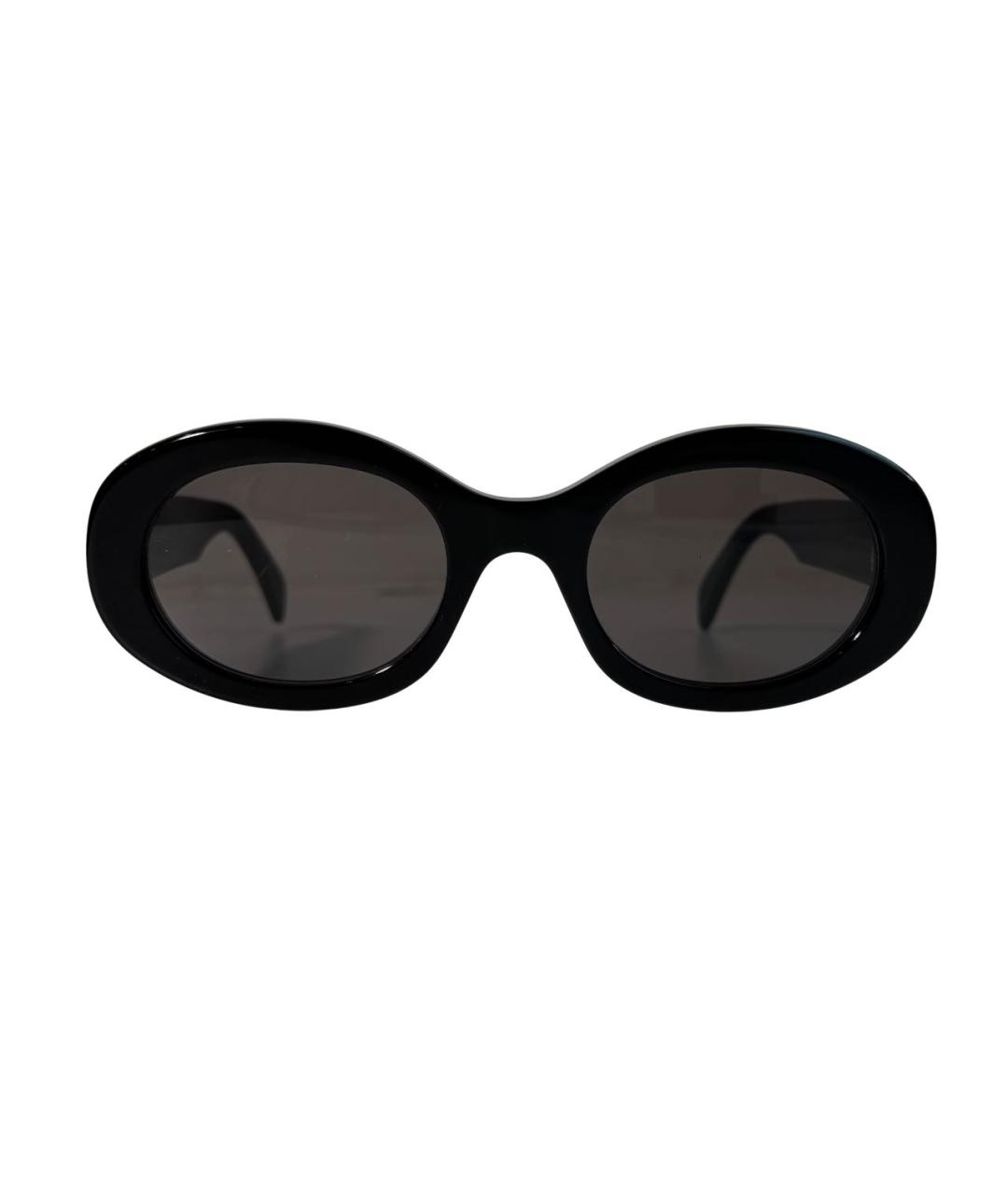 CELINE Черные пластиковые солнцезащитные очки, фото 1