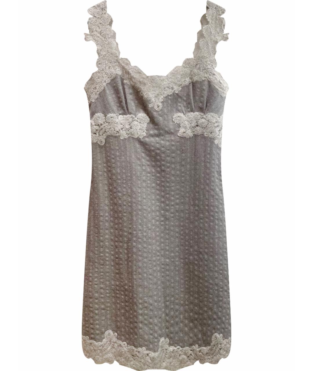 ERMANNO SCERVINO Серый шерстяной сарафан, фото 1