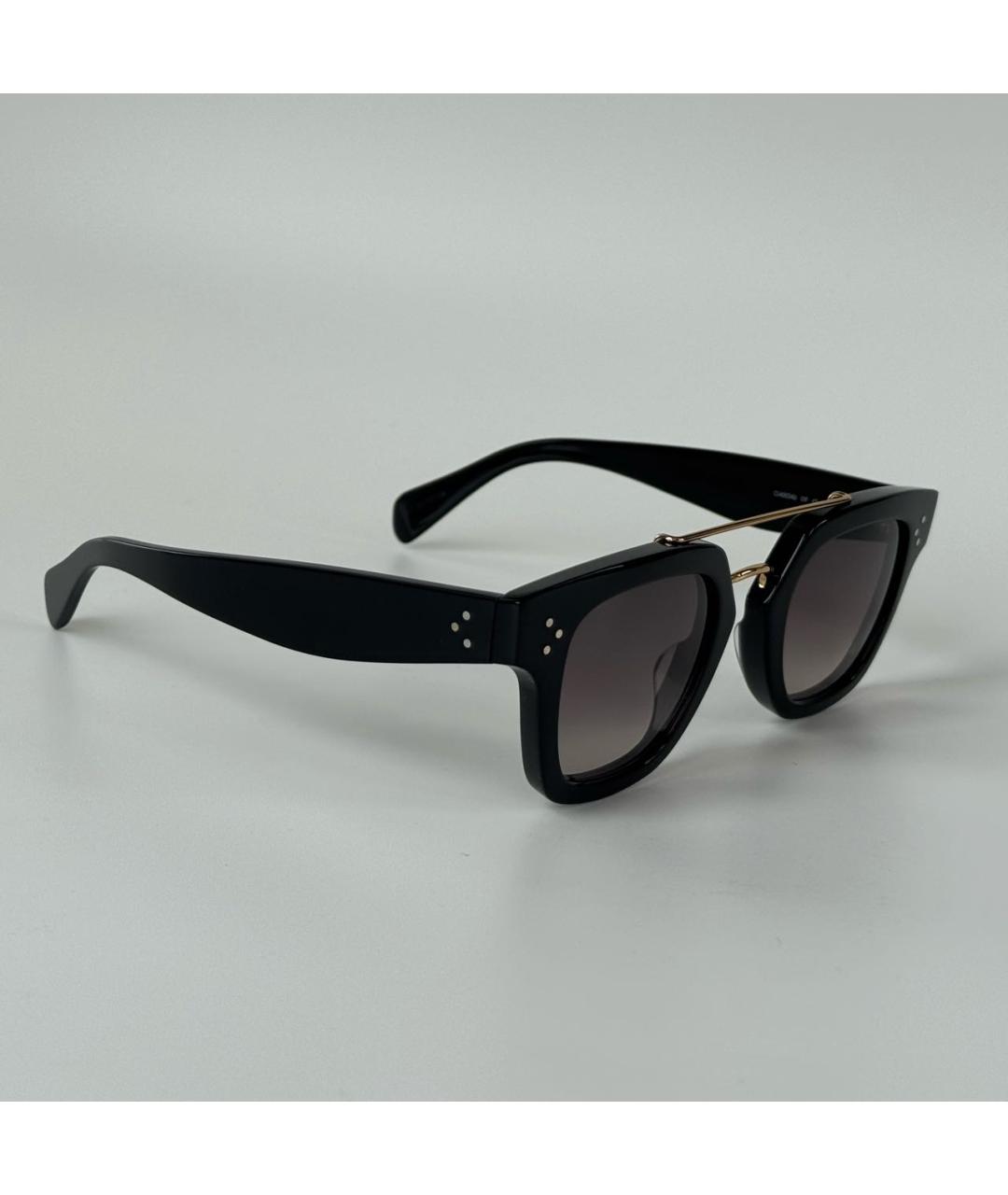 CELINE Черные пластиковые солнцезащитные очки, фото 2