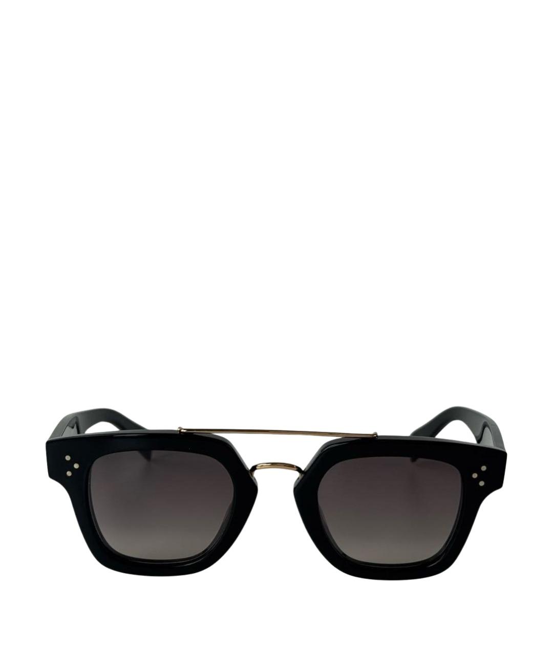 CELINE Черные пластиковые солнцезащитные очки, фото 1