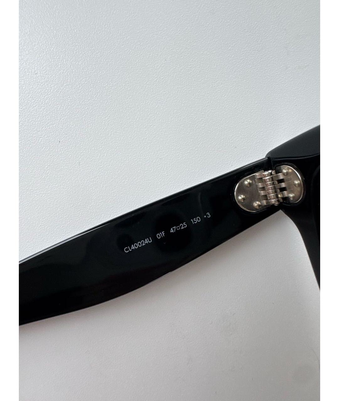 CELINE Черные пластиковые солнцезащитные очки, фото 8