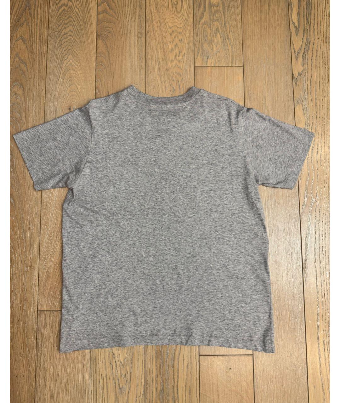 GUCCI Серая хлопковая футболка, фото 2
