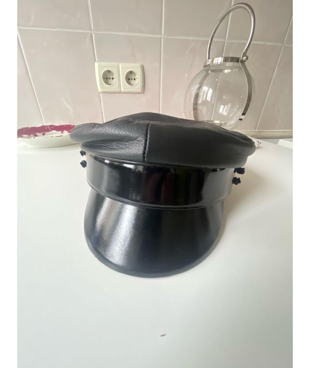 RUSLAN BAGINSKIY Черная кожаная кепка, фото 7