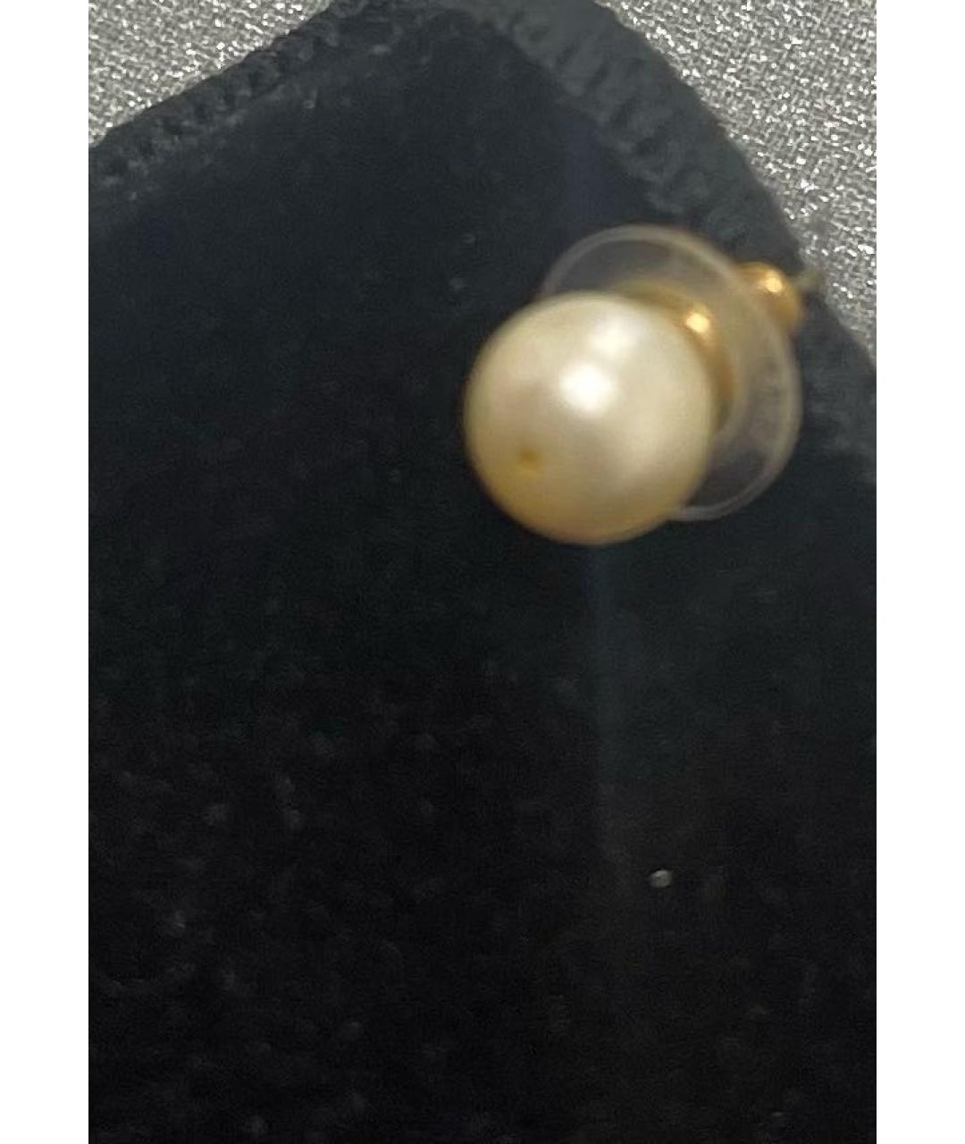 CHANEL Белые жемчужные серьги, фото 2