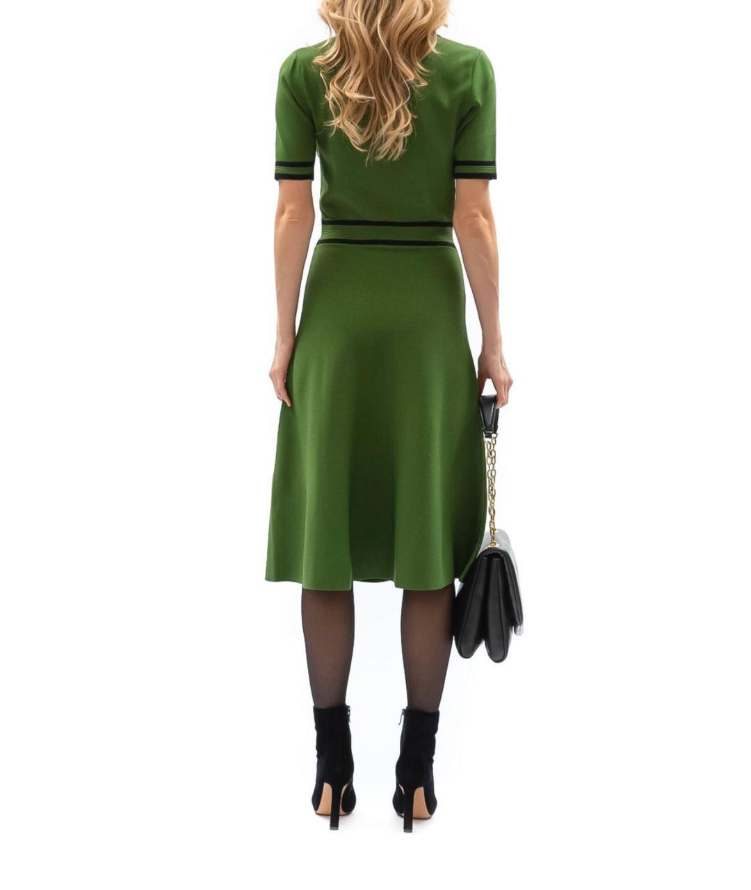 KARL LAGERFELD Зеленые вискозное повседневное платье, фото 3