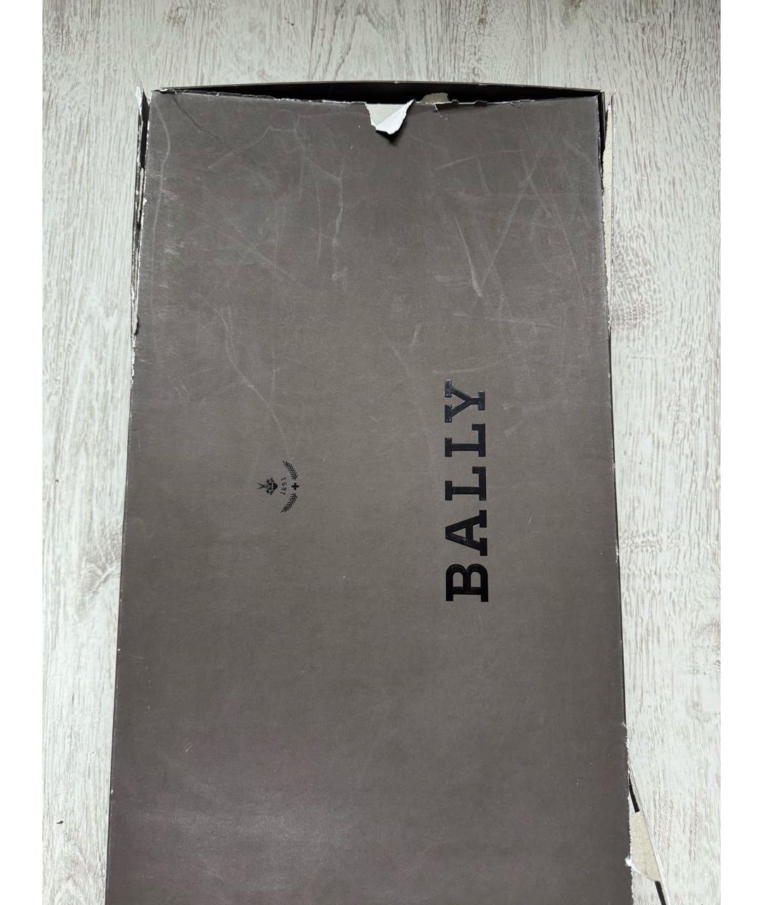 BALLY Черные кожаные сапоги, фото 8