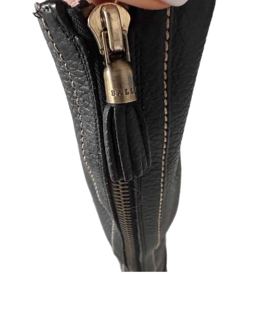 BALLY Черные кожаные сапоги, фото 7