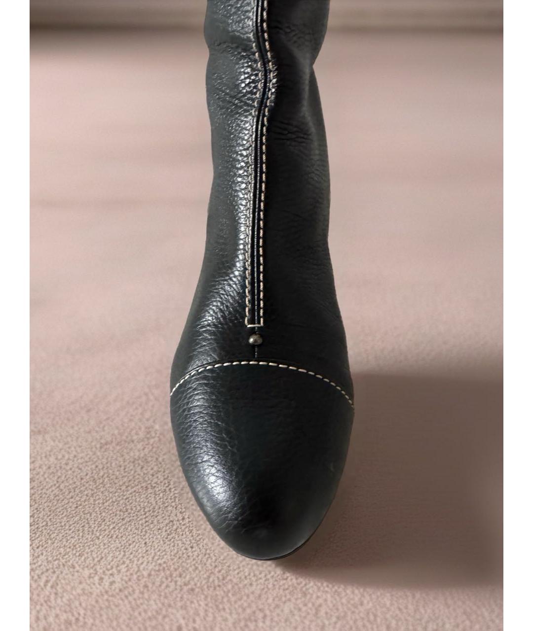 BALLY Черные кожаные сапоги, фото 3