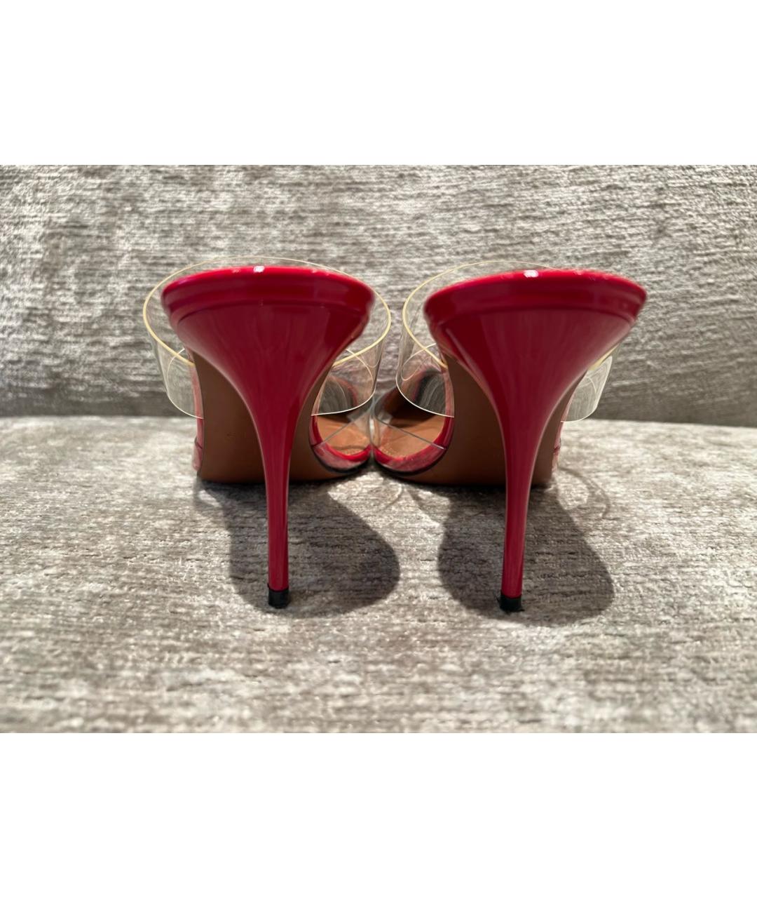 ALAIA Красные мюли из лакированной кожи, фото 3