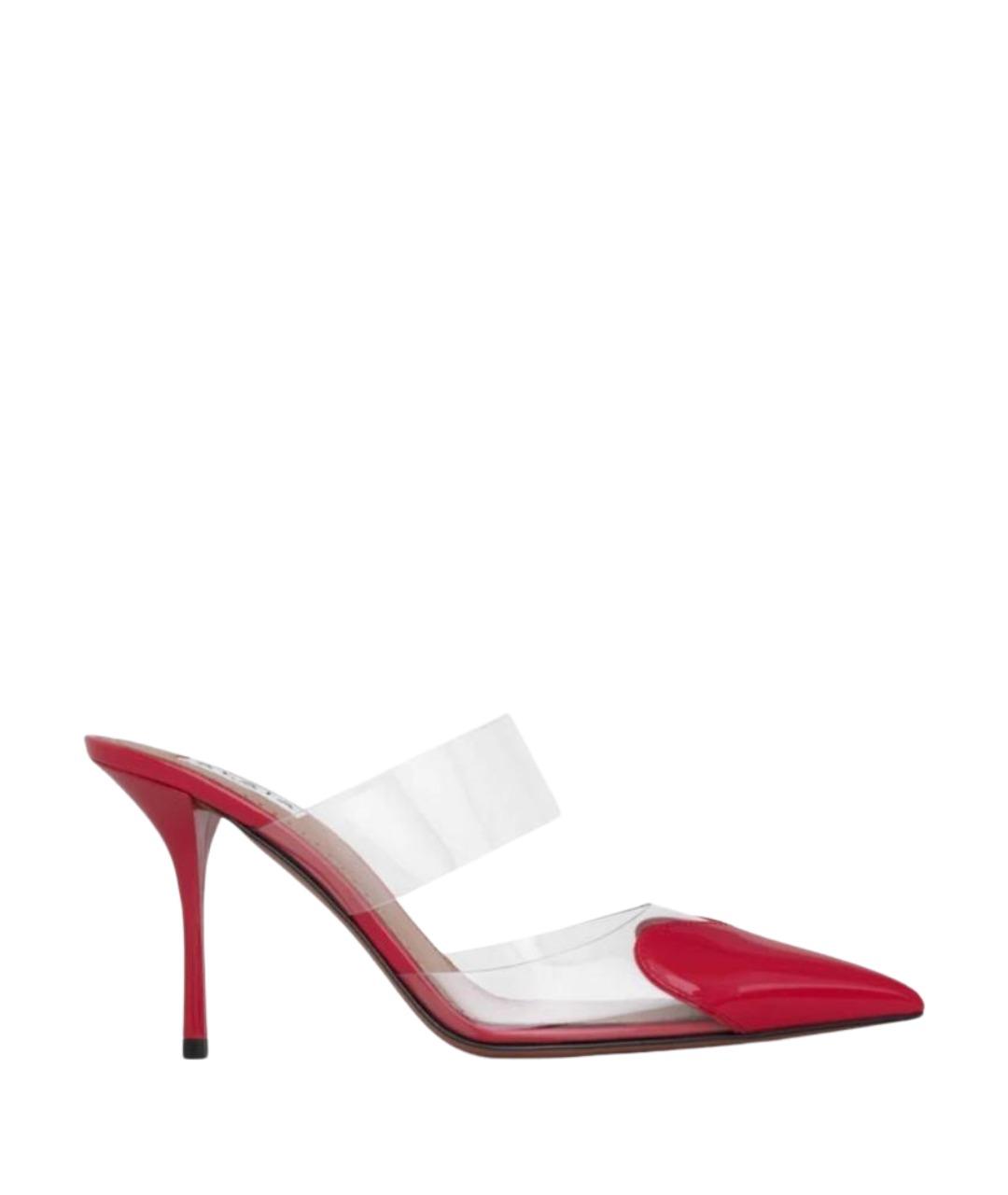 ALAIA Красные мюли из лакированной кожи, фото 1