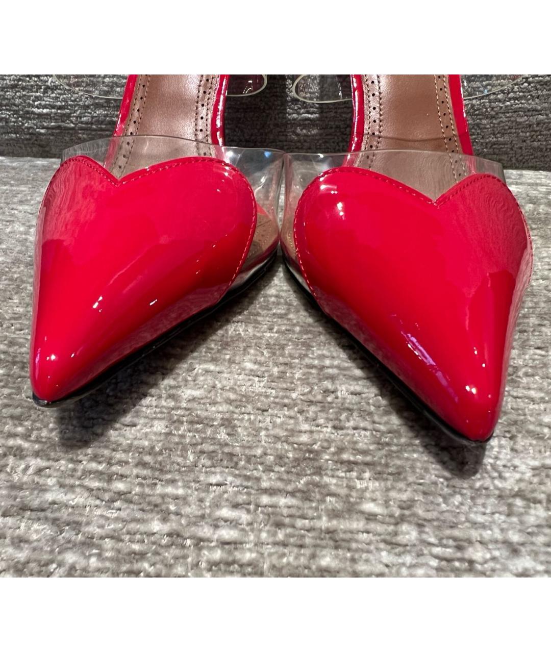 ALAIA Красные мюли из лакированной кожи, фото 4