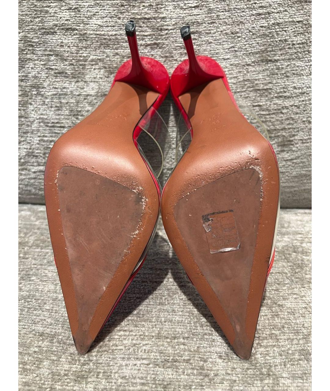 ALAIA Красные мюли из лакированной кожи, фото 7