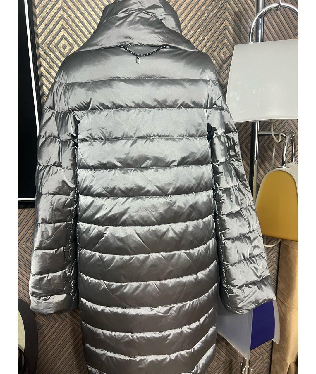 TRUSSARDI JEANS Серый полиамидовый пуховик, фото 2