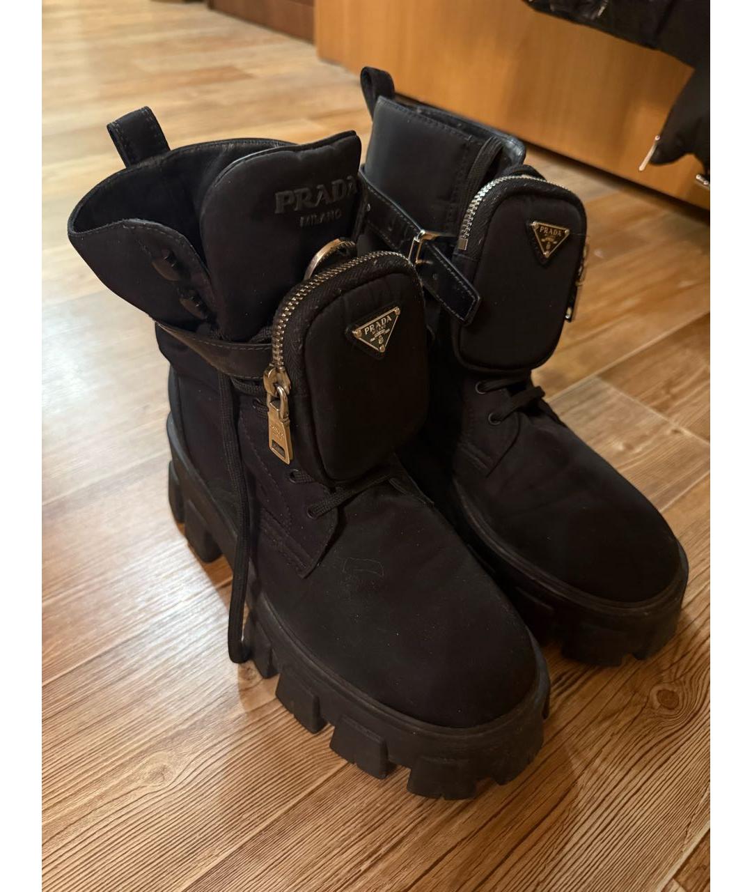 PRADA Черные ботинки, фото 2