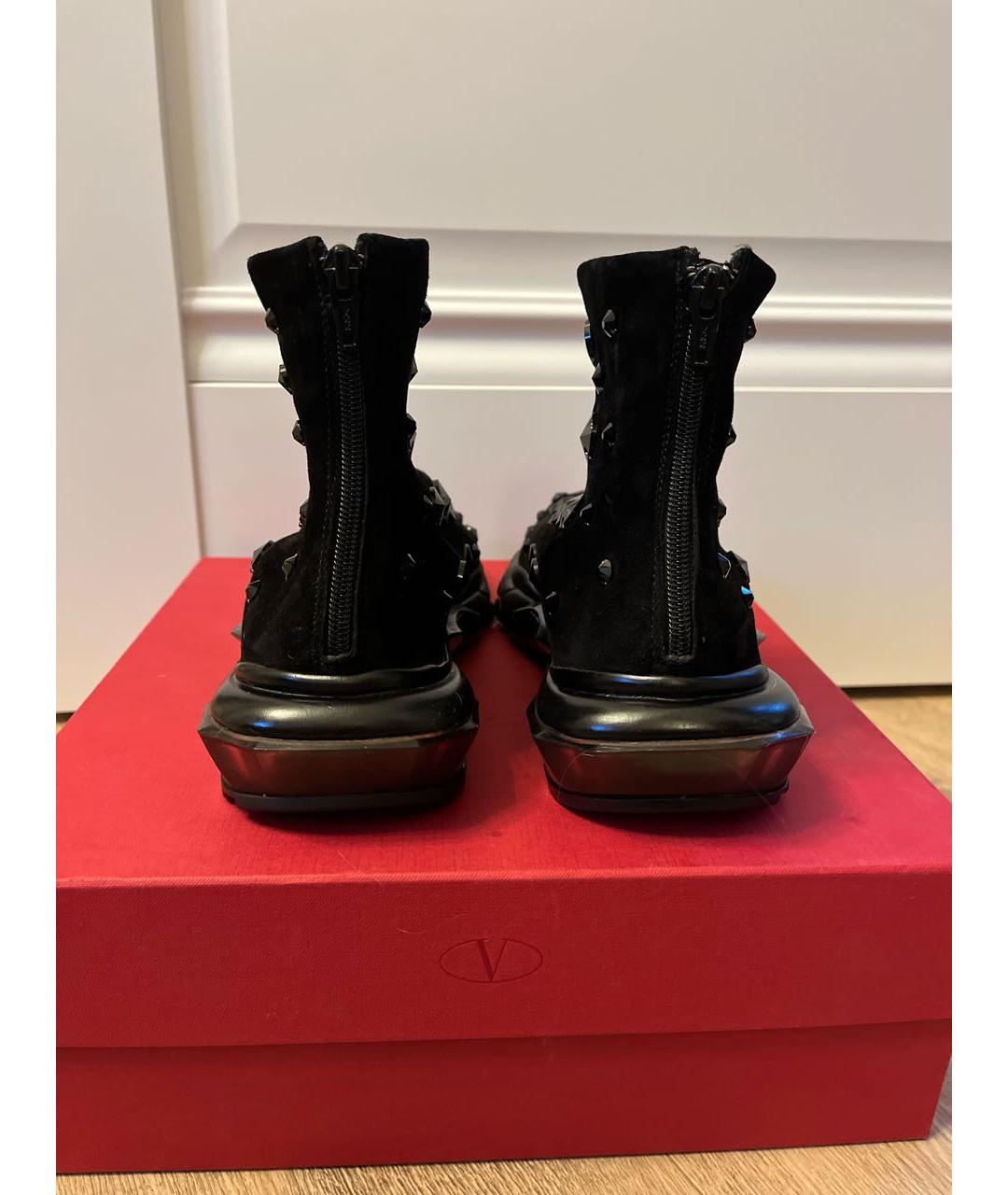VALENTINO Черные замшевые ботинки, фото 4