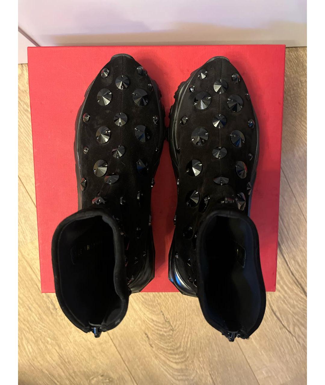 VALENTINO Черные замшевые ботинки, фото 3