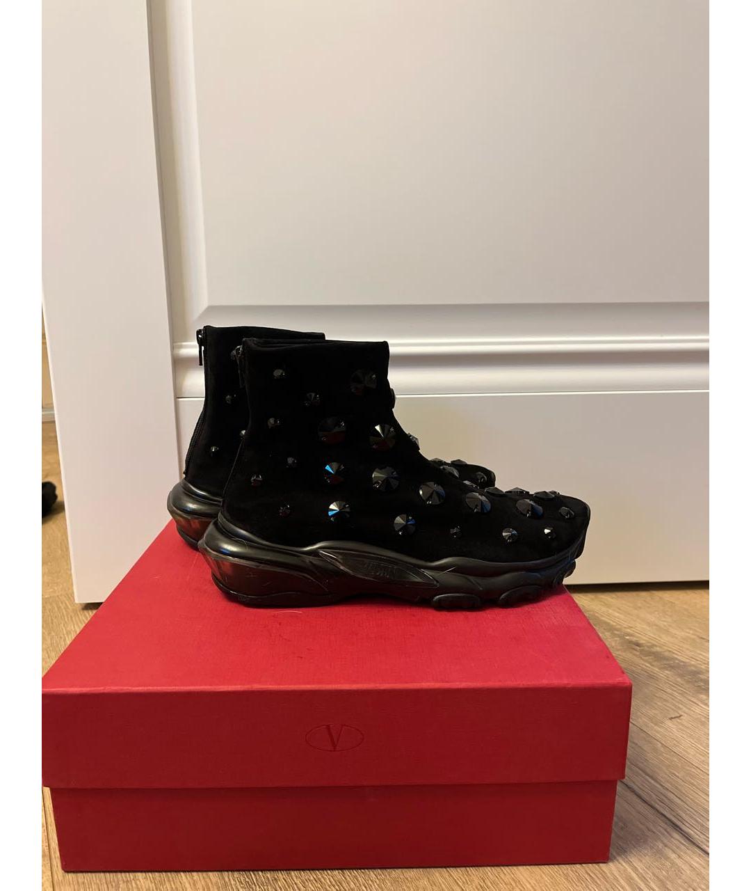 VALENTINO Черные замшевые ботинки, фото 7