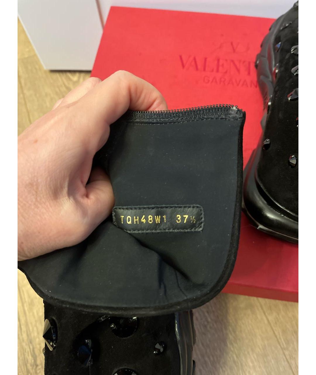 VALENTINO Черные замшевые ботинки, фото 6