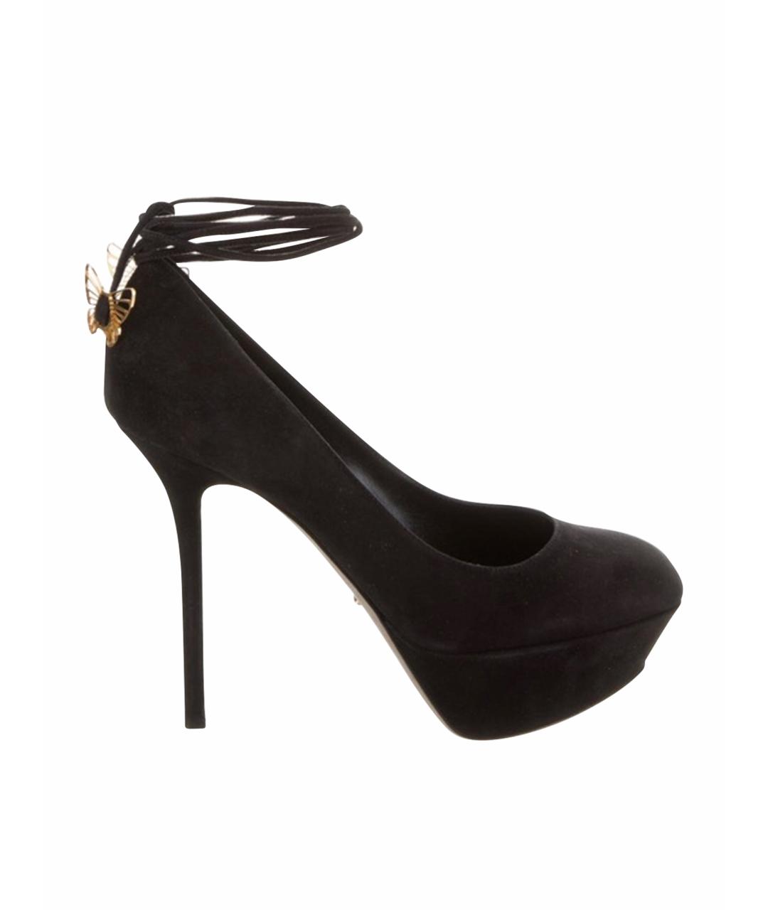 SERGIO ROSSI Черные замшевые туфли, фото 1