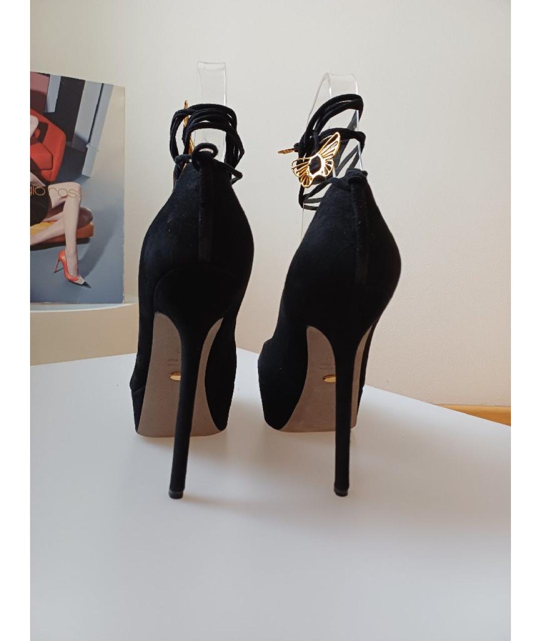 SERGIO ROSSI Черные замшевые туфли, фото 7