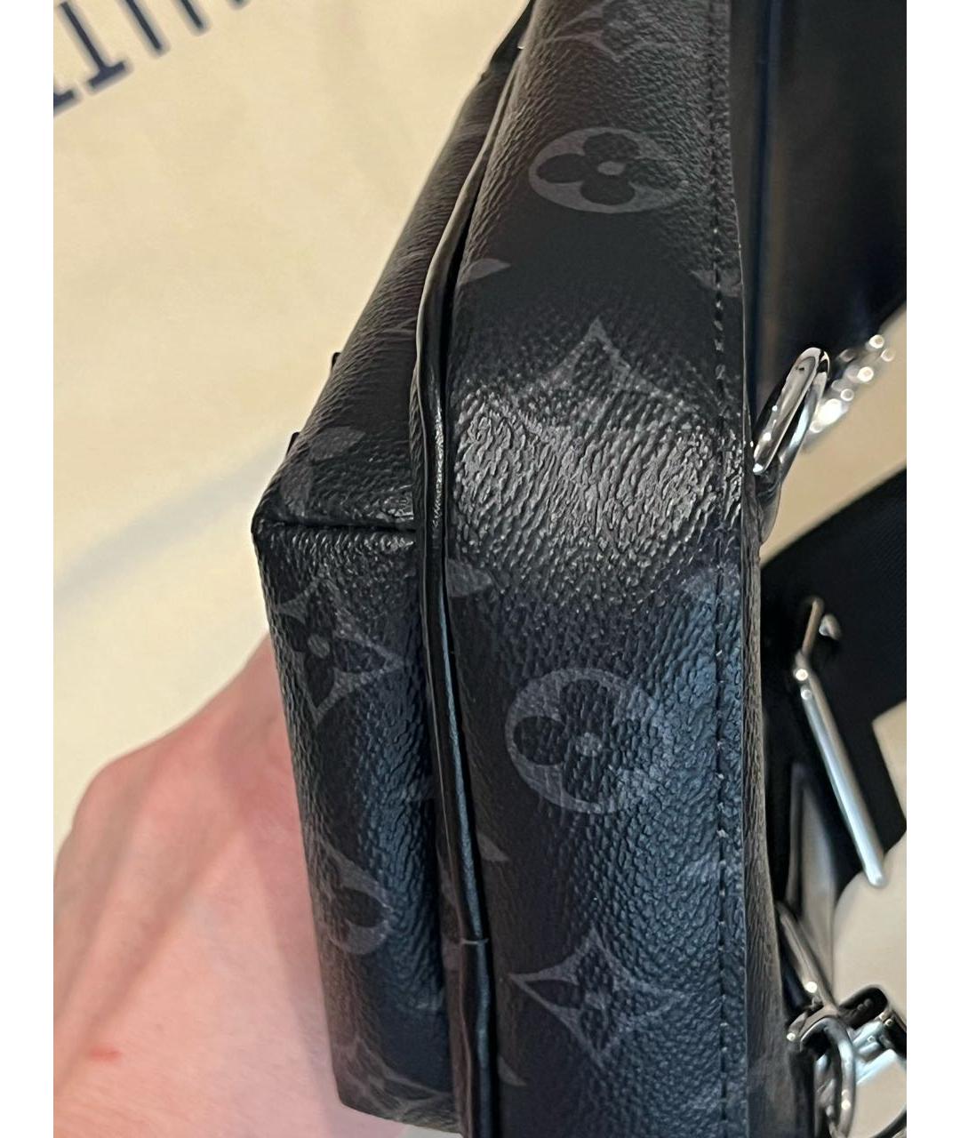 LOUIS VUITTON Антрацитовая сумка на плечо, фото 6