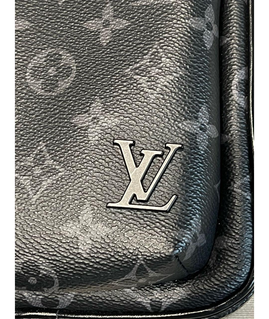 LOUIS VUITTON Антрацитовая сумка на плечо, фото 7