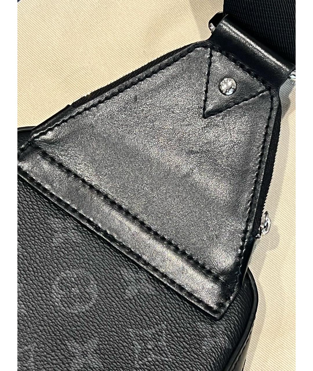 LOUIS VUITTON Антрацитовая сумка на плечо, фото 5