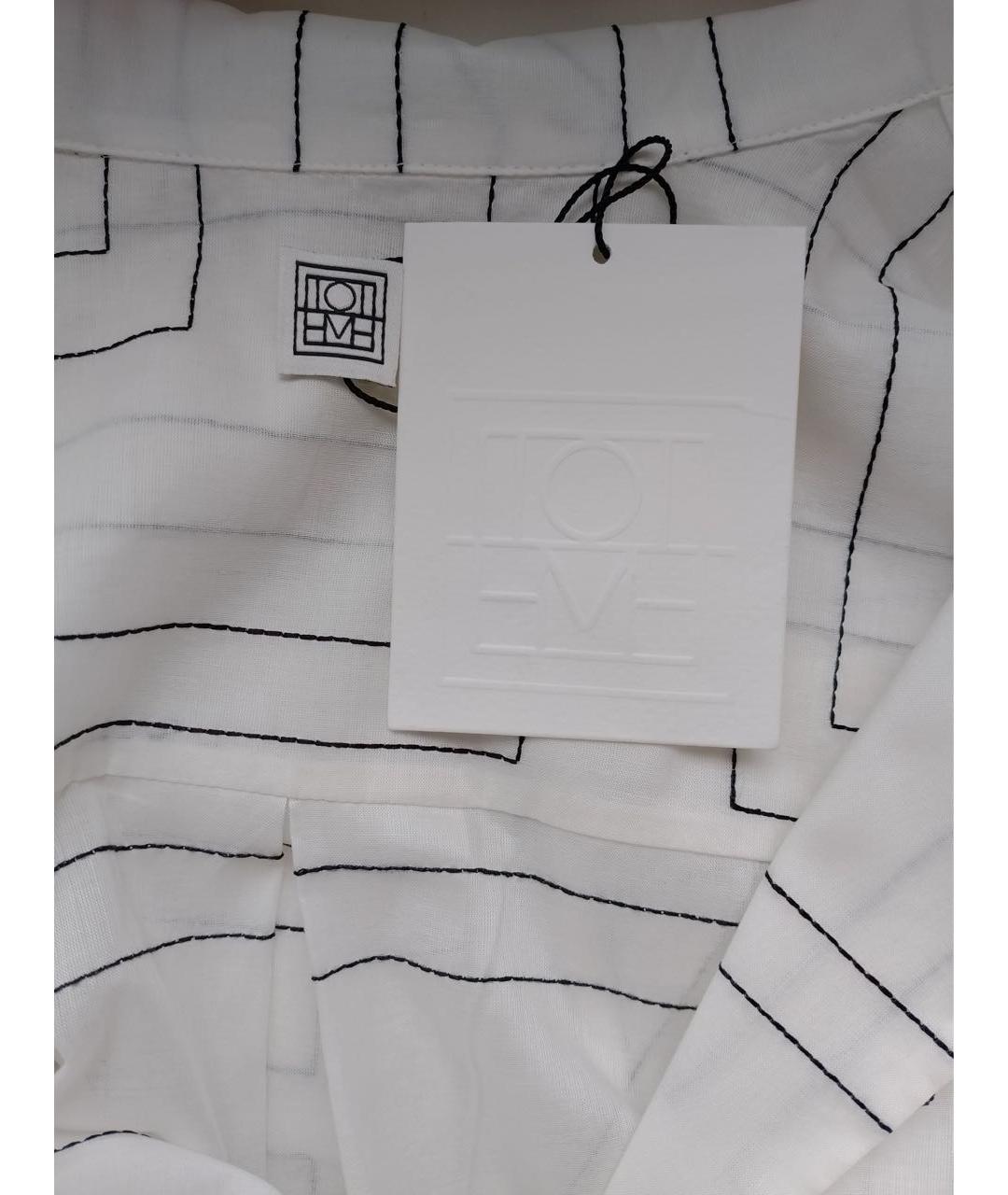 TOTEME Белый хлопковый костюм с брюками, фото 8