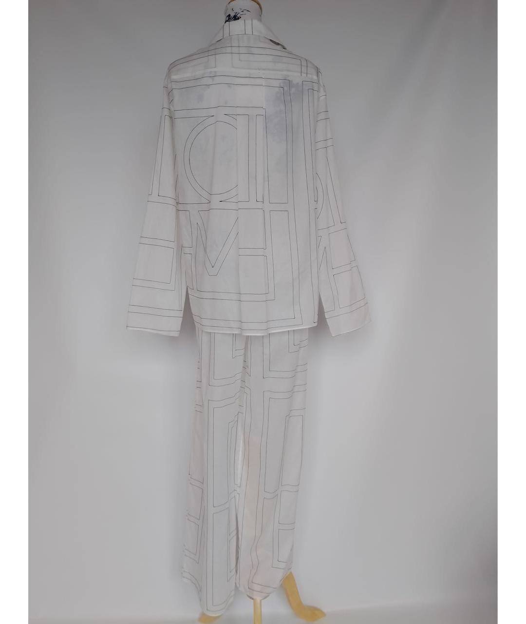 TOTEME Белый хлопковый костюм с брюками, фото 5
