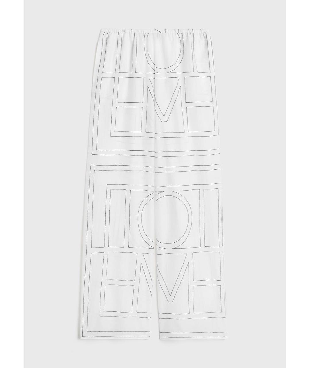 TOTEME Белый хлопковый костюм с брюками, фото 2