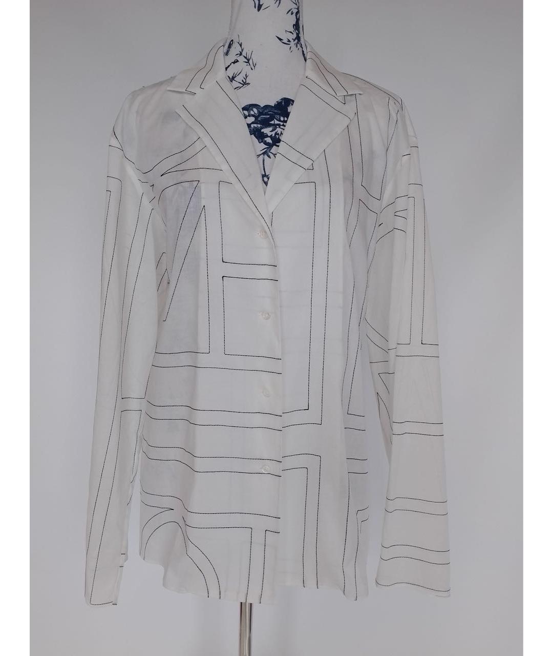 TOTEME Белый хлопковый костюм с брюками, фото 7