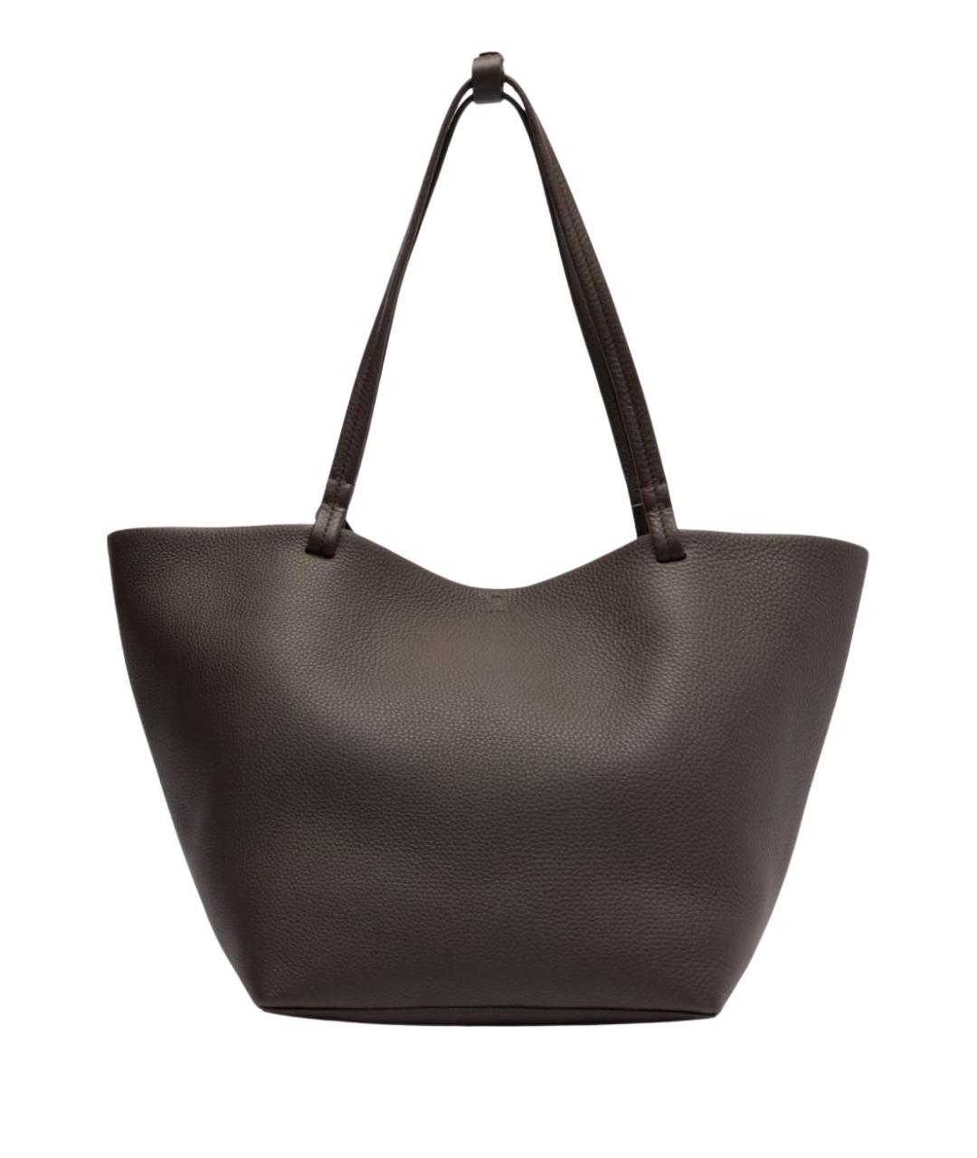 THE ROW Коричневая кожаная сумка тоут, фото 1