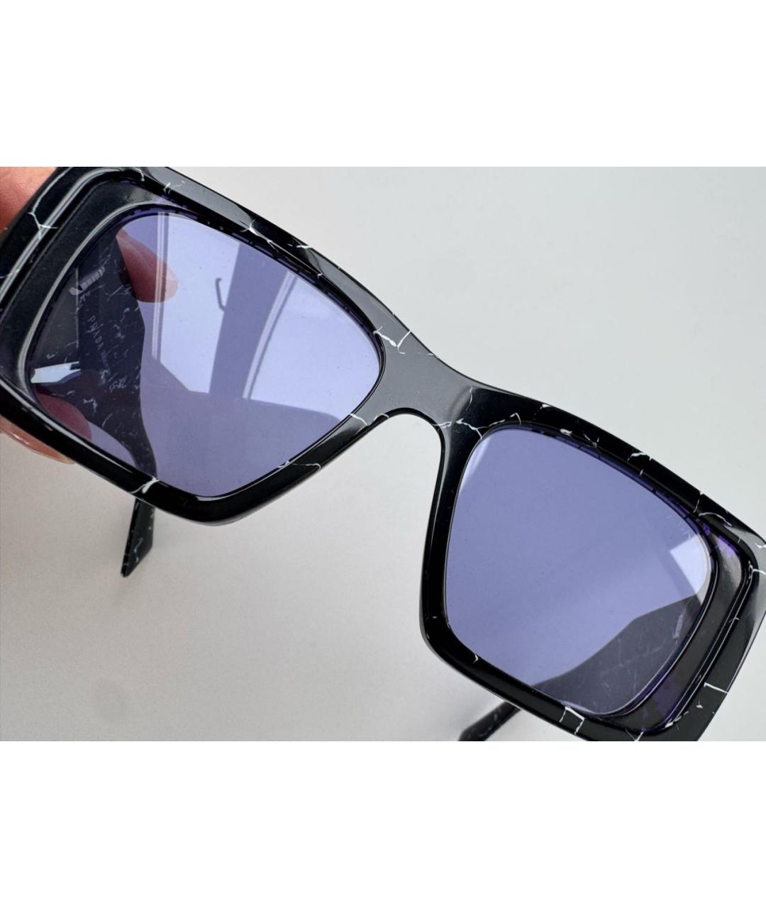 PRADA Черные пластиковые солнцезащитные очки, фото 8