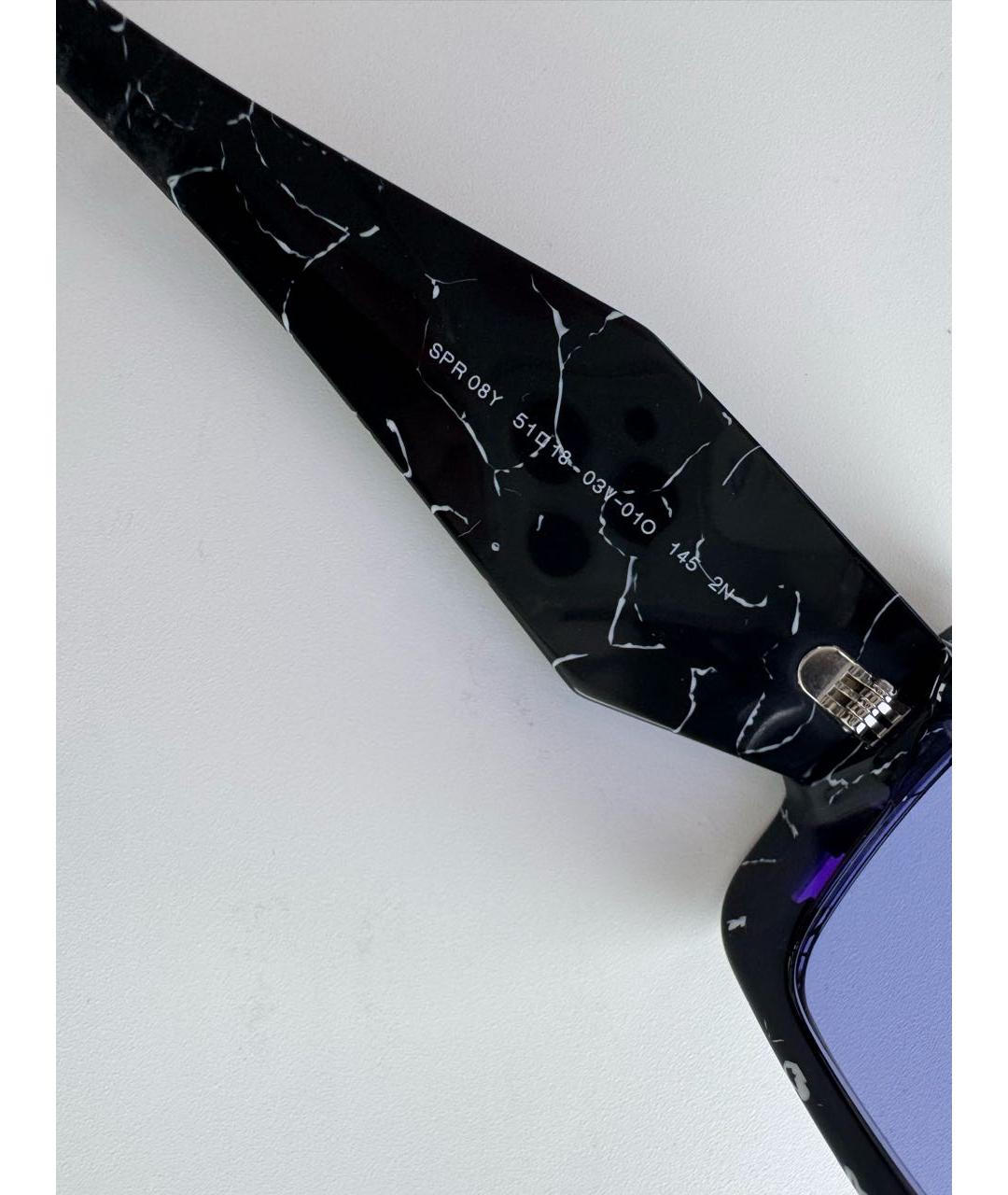 PRADA Черные пластиковые солнцезащитные очки, фото 7