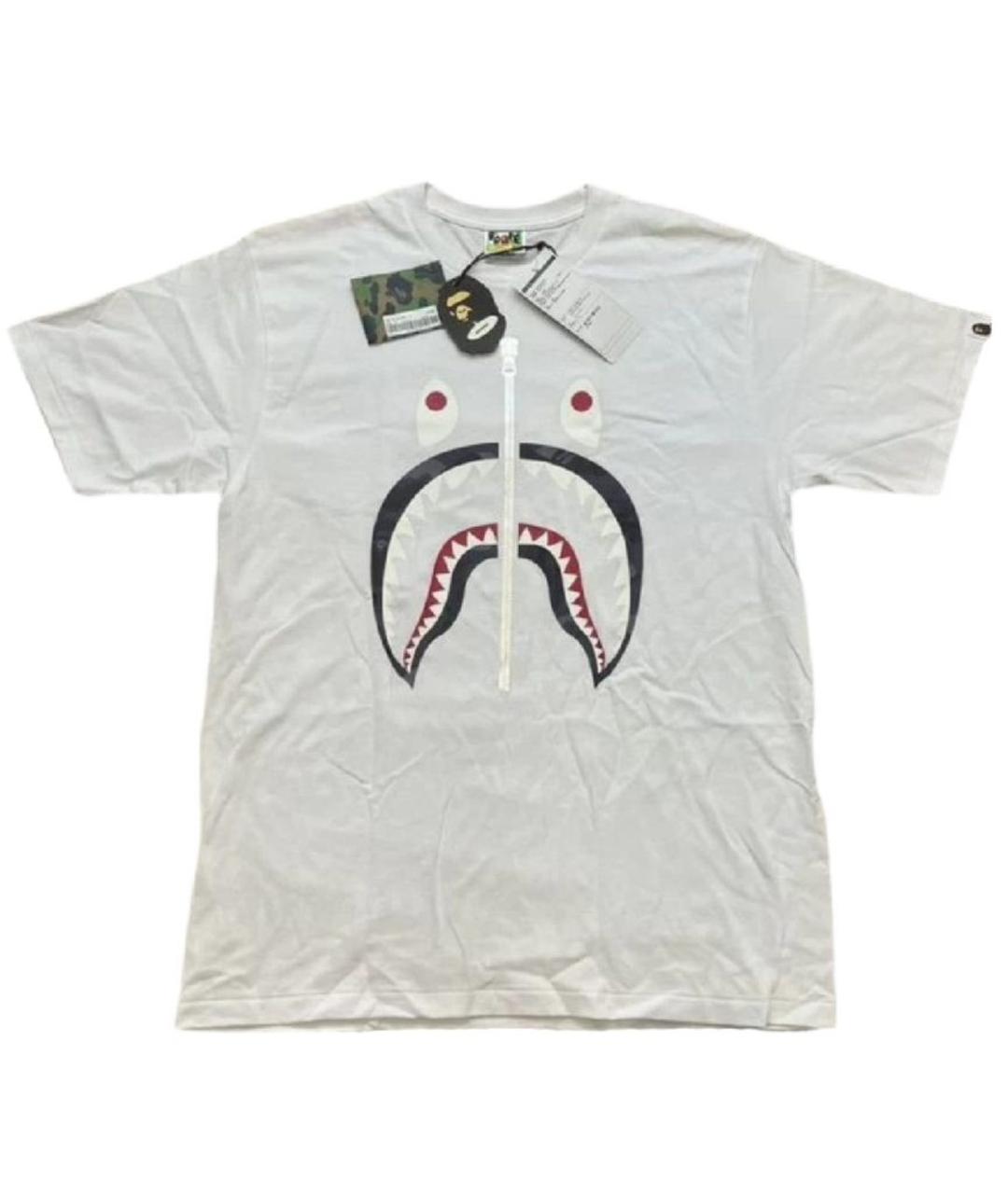 A BATHING APE Белая хлопковая футболка, фото 1