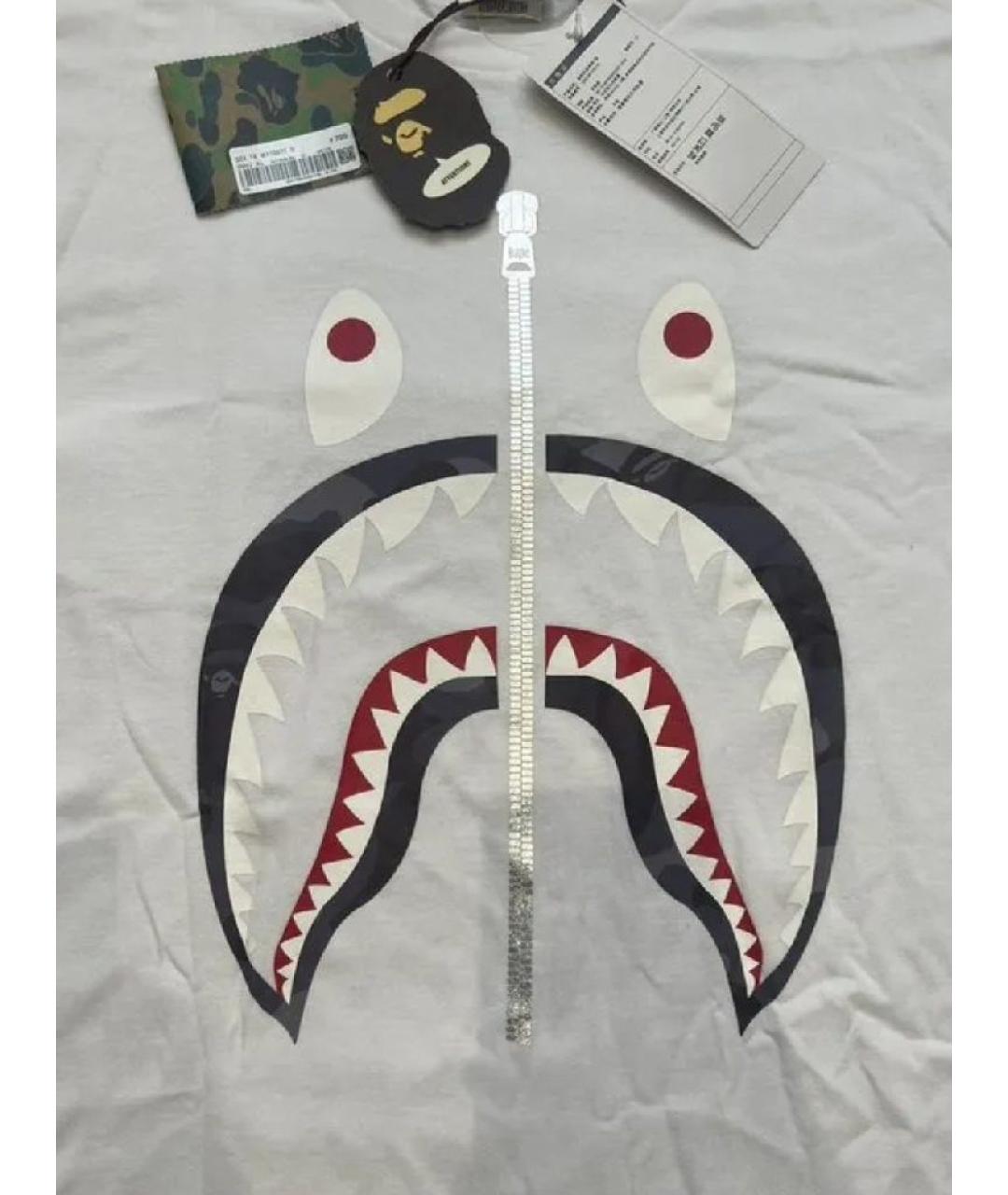 A BATHING APE Белая хлопковая футболка, фото 2