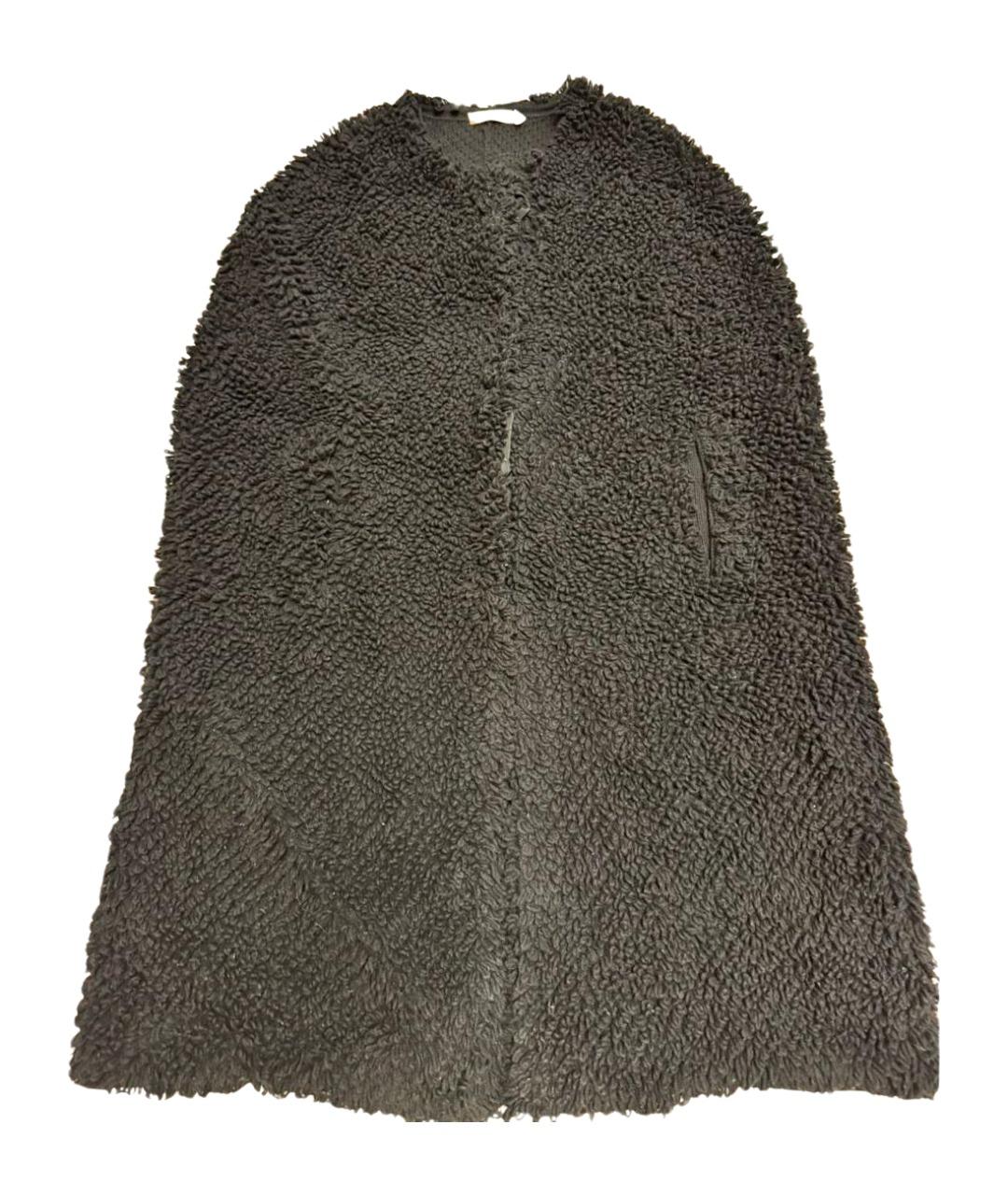 CHRISTIAN DIOR Черное хлопковое пальто, фото 1