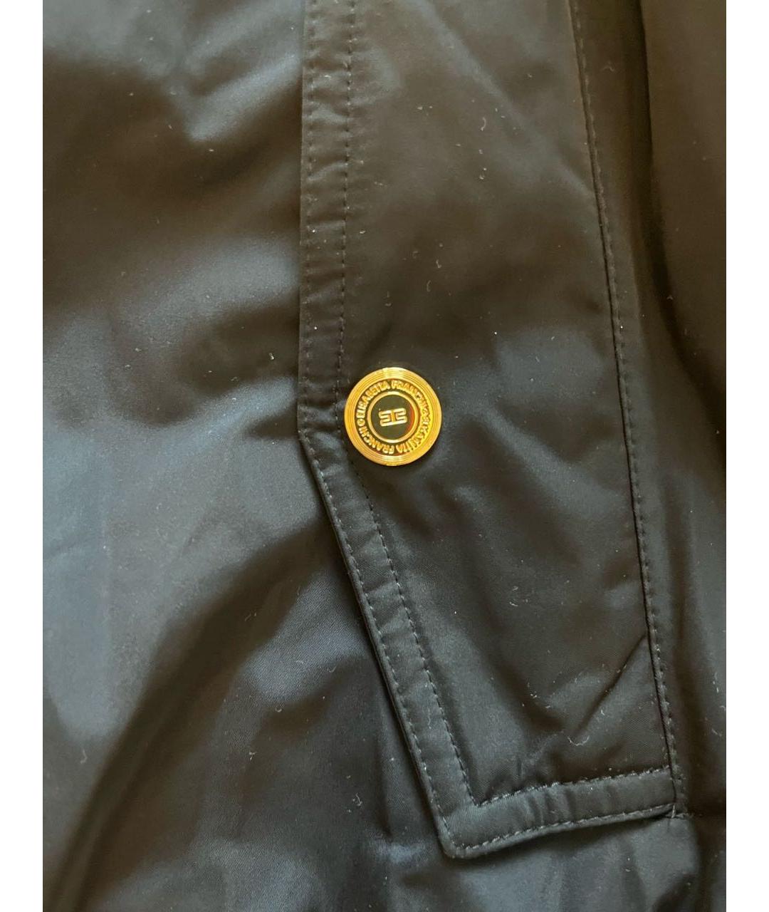 ELISABETTA FRANCHI Черная куртка, фото 3