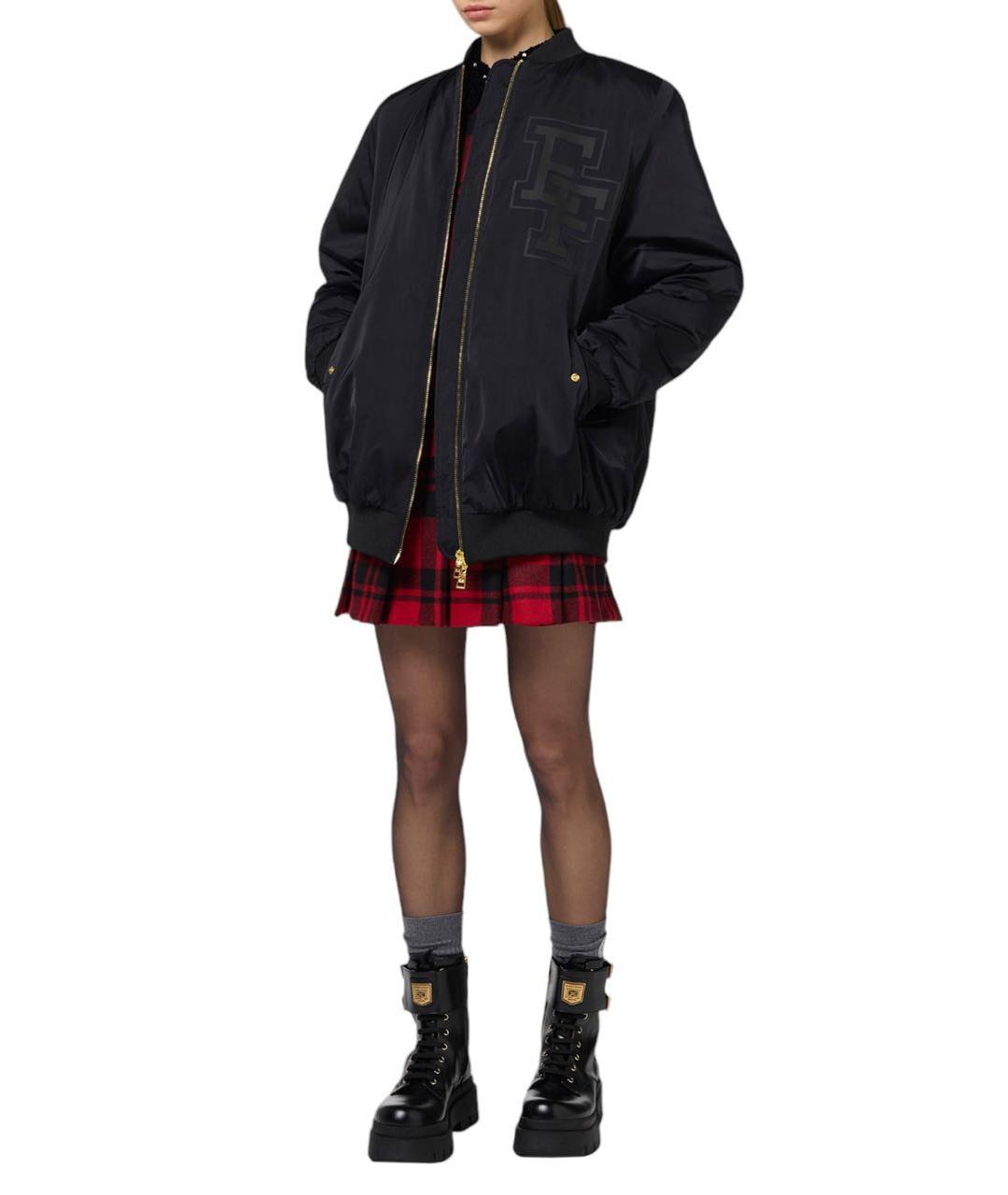 ELISABETTA FRANCHI Черная куртка, фото 2