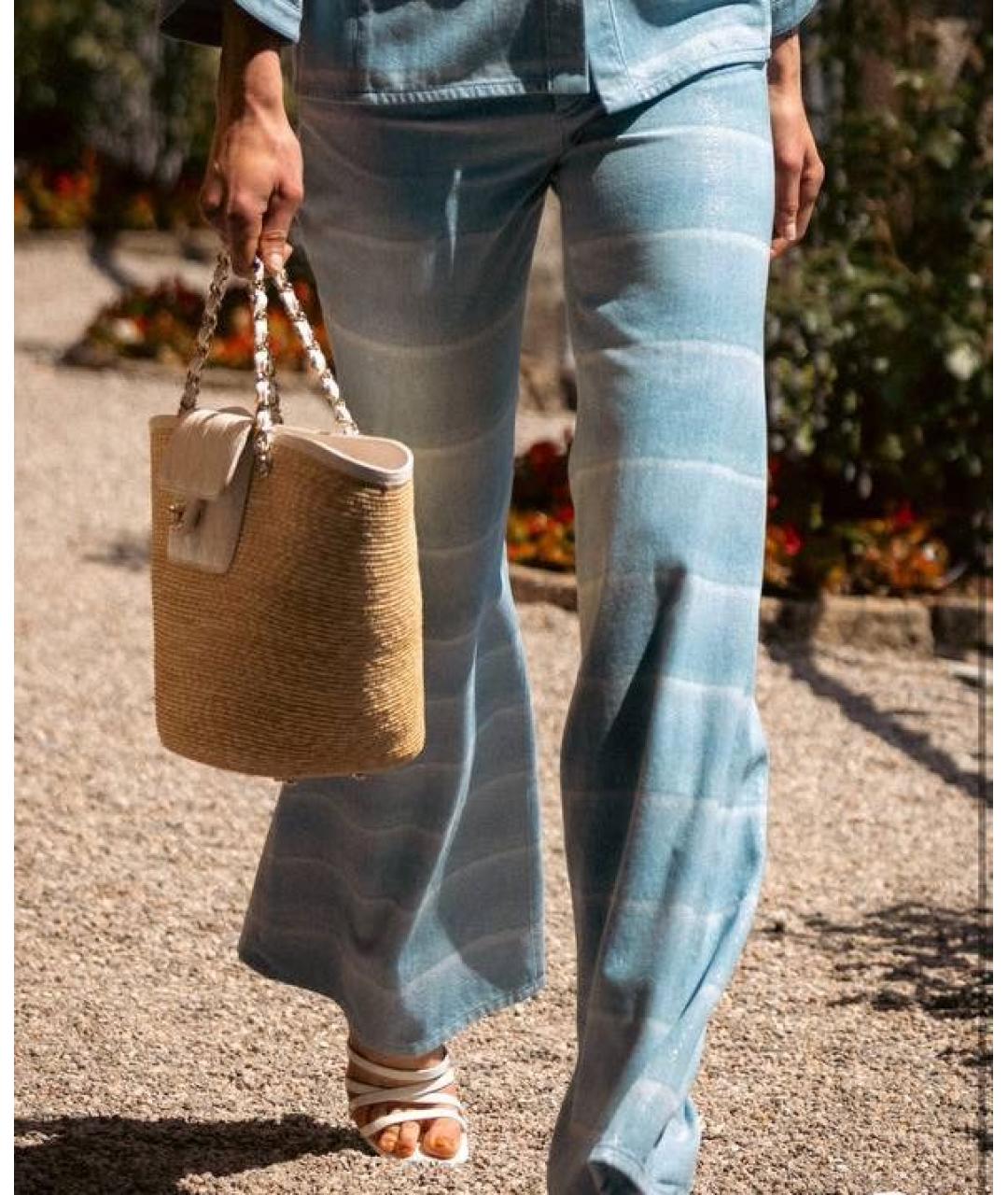 CHANEL Голубые прямые джинсы, фото 2